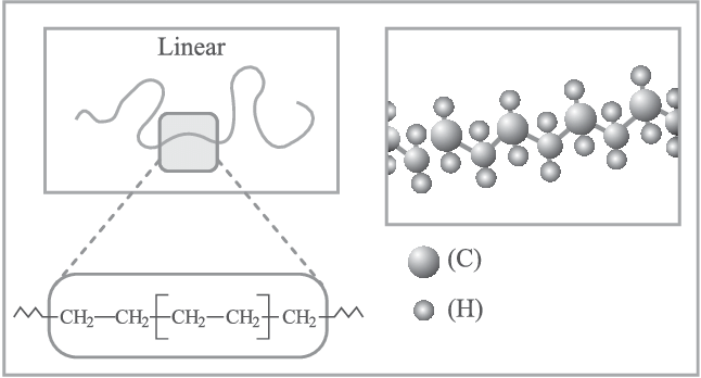 Hình 1: Ba cấu trúc polyme phổ biến.